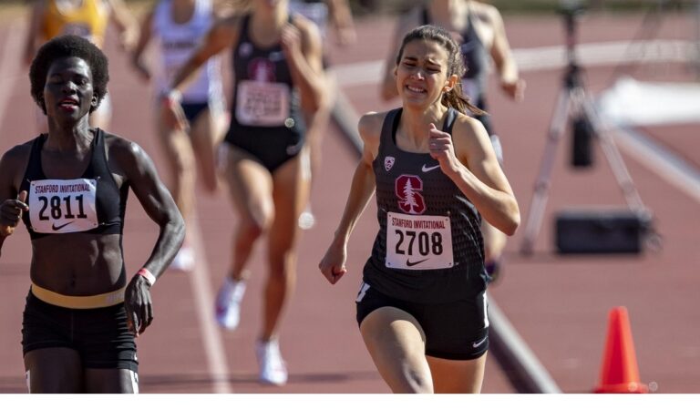 Η Έλλη- Ευτυχία Δεληγιάννη στην πρώτη της συμμετοχή στα 800μ. έτρεξε σε 2.06.27 σε αγώνες που έγιναν στο πανεπιστήμιό της Στάνφορντ. Ήταν 4η.