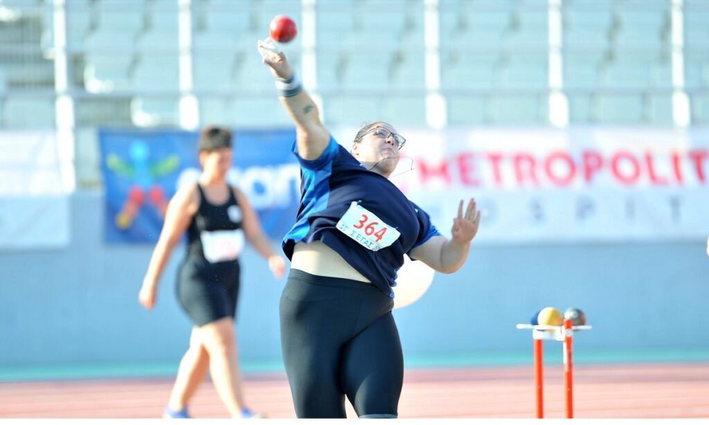 Η Μαρία Μαγκούλια ήταν η νικήτρια στη σφαιροβολία με 14,91μ. στο Πανελλήνιο Πρωτάθλημα στη Θεσσαλονίκη. Ήταν ο 1ος της πανελλήνιος τίτλος.