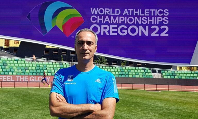 Ο τεχνικός διευθυντής Χρήστος Μελέτογλου είναι ο επικεφαλής της Εθνικής ομάδας στο Παγκόσμιο Πρωτάθλημα Στίβου που διεξάγεται στο Γιουτζίν.