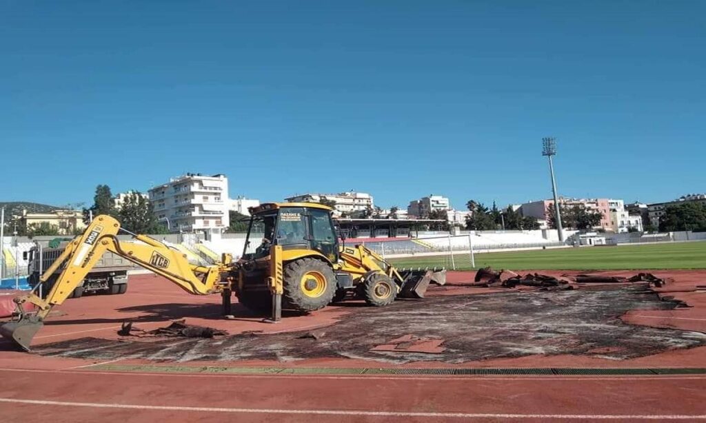 Στίβος: Ξεκίνησαν τα έργα για τα στάδια Μυτιλήνης και Καλλονής