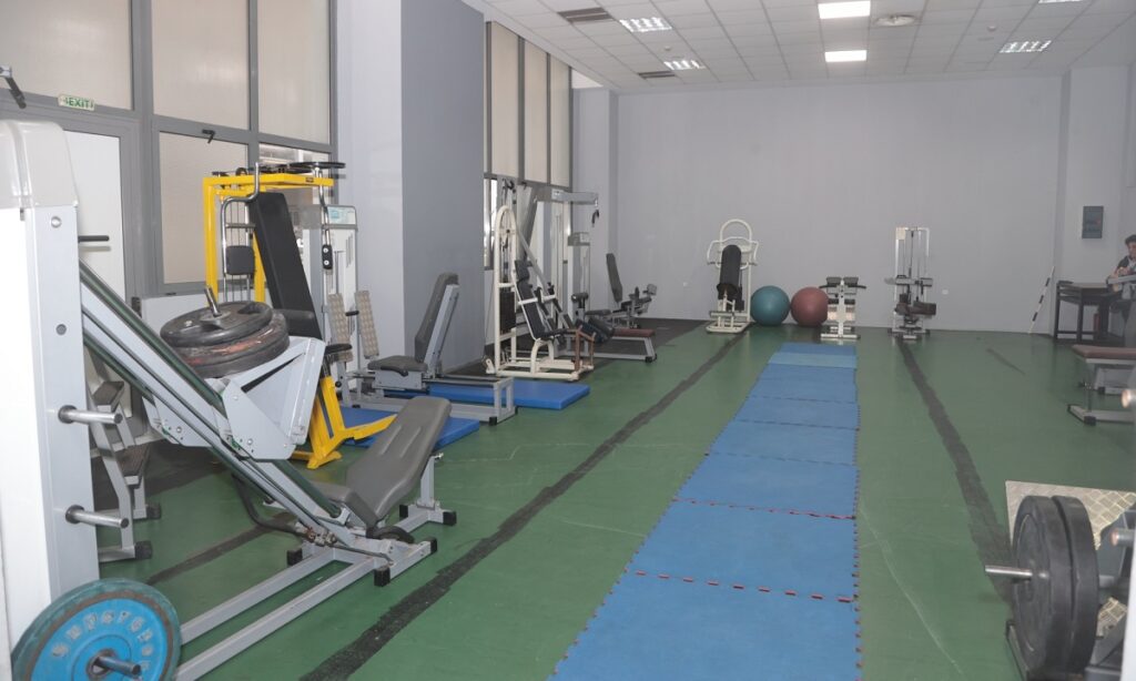 Έτοιμη να υποδεχθεί τους αθλητές της Βόρειας Ελλάδας είναι η αίθουσα με τα όργανα γυμναστικής που δώρισε η ΕΟΕ στο Καυτανζόγλειο Στάδιο.
